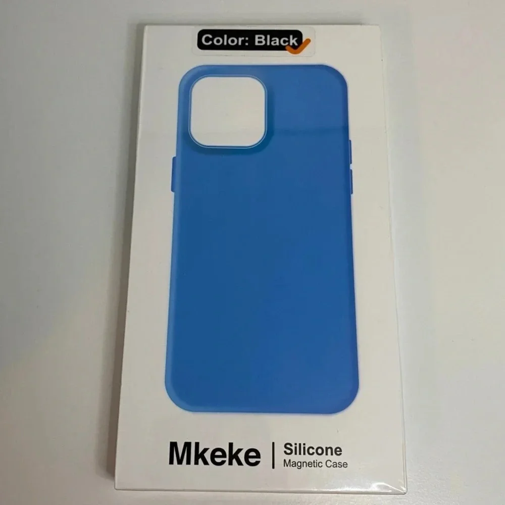 Iphone 14 Pro Max Black Silicone Magnetic Case